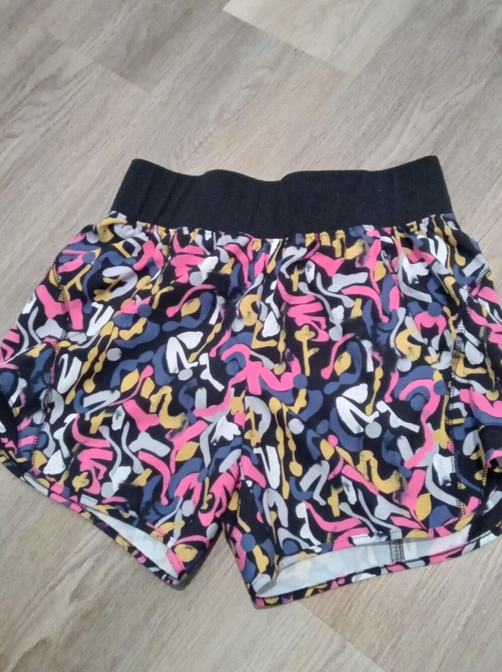 Tek Gear Sz S Multicolor Athletic Performance Shorts Black Waistband